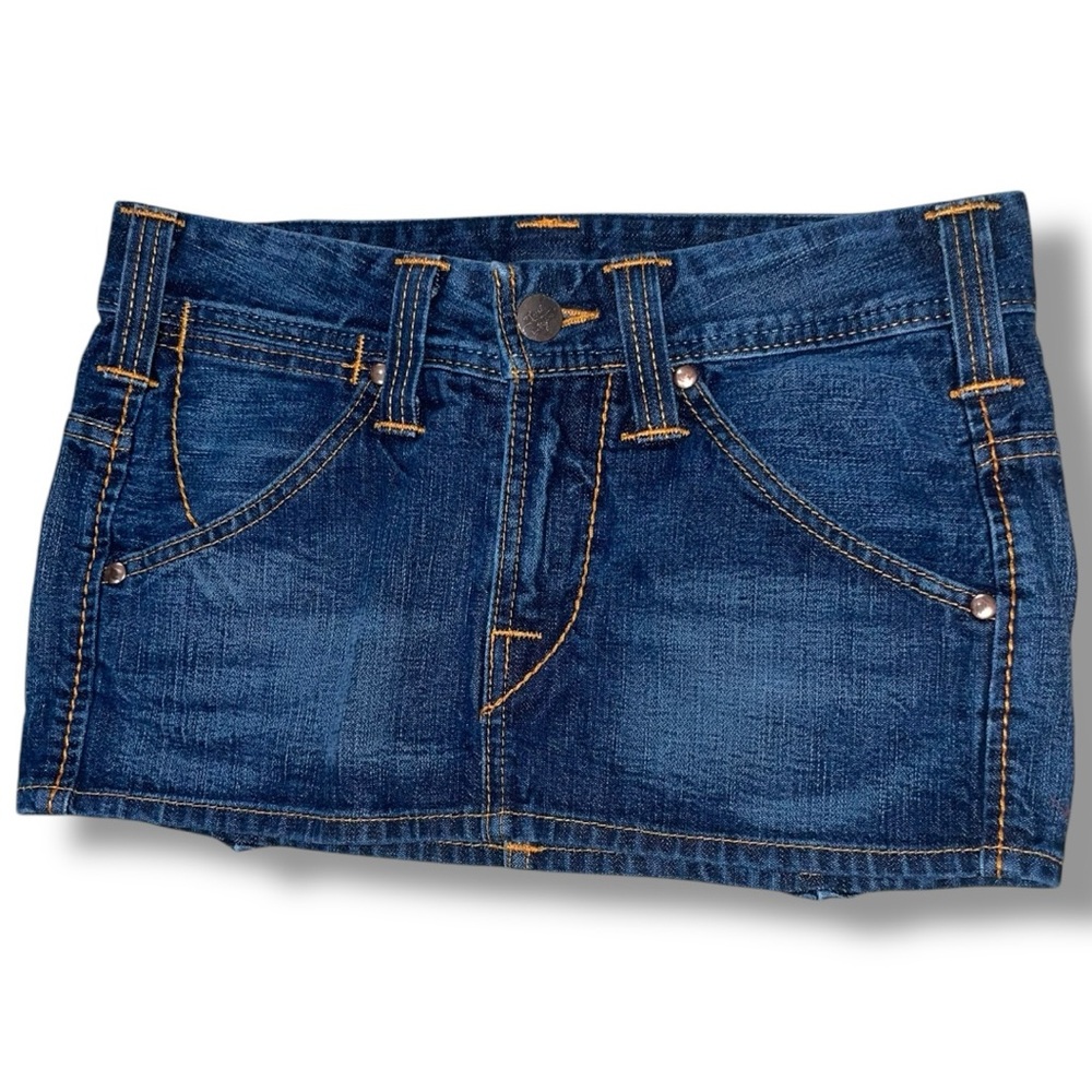 True Religion | Micro Denim Mini Skirt | 27W | - Picture 2 of 4
